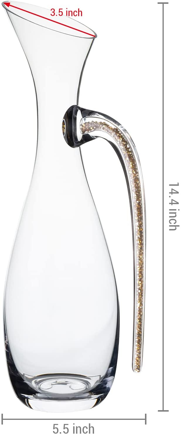 Denizli Clear Glass Wine Carafe Decanter