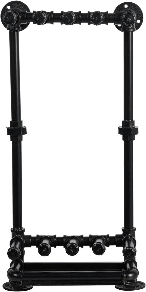 Wall Mounted Black Metal Umbrella Storage Stand, Entryway Rack for Hanging Long and Short Umbrellas-MyGift
