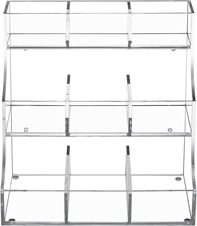 Transparent Tea Rack Clear Acrylic 3 Tier Countertop or Wall Mounted Tea Bag Organizer, Tea ...