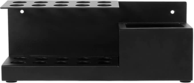 Black Acrylic Wall Mounted Dry Erase Whiteboard Marker Holder Organizer, Modern Dry Erase Marker Holder-MyGift