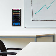 Metal Dry Erase Marker and Eraser Holder, Black (Set of 2) - MyGift