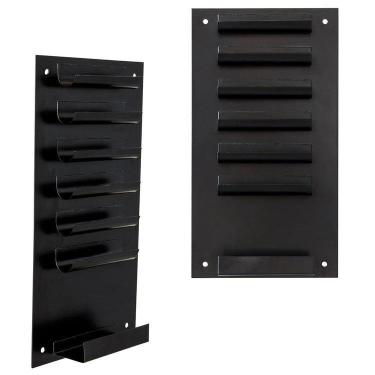 Metal Dry Erase Marker and Eraser Holder, Black (Set of 2) - MyGift