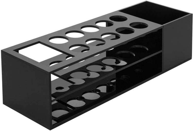 Wall Mounted Black Dry Erase Marker and Whiteboard Eraser Rack with Storage for Cleaner-MyGift