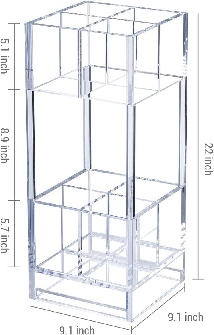 Freestanding Clear Acrylic Umbrella Holder Rack, Umbrella Container for Home-MyGift