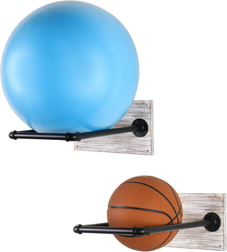Yoga Studio & Gym Equipment Organizer, Exercise Ball Storage Rack, Set of 2-MyGift