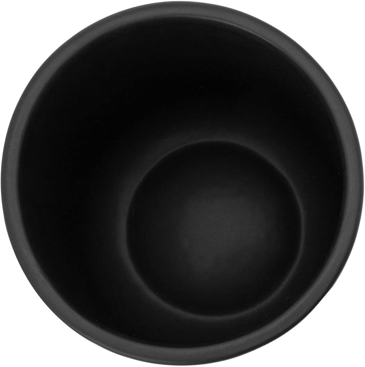 Matte Black Utensil Holder, Ceramic Kitchen Cookware Container, 6 Inch-MyGift