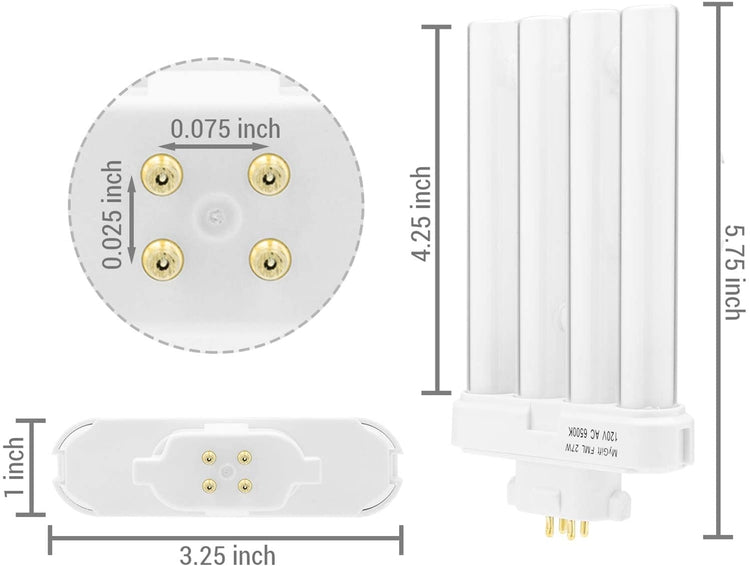 Replacement 27W Bulb for the "Bright As Day!" Daylight Spectrum Lamp GX10Q-4-MyGift