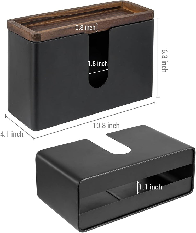 Matte Black Metal Commercial Paper Towel Holder, Wall Mounted Trifold Multifold Z Fold Disposable Napkin Dispenser-MyGift