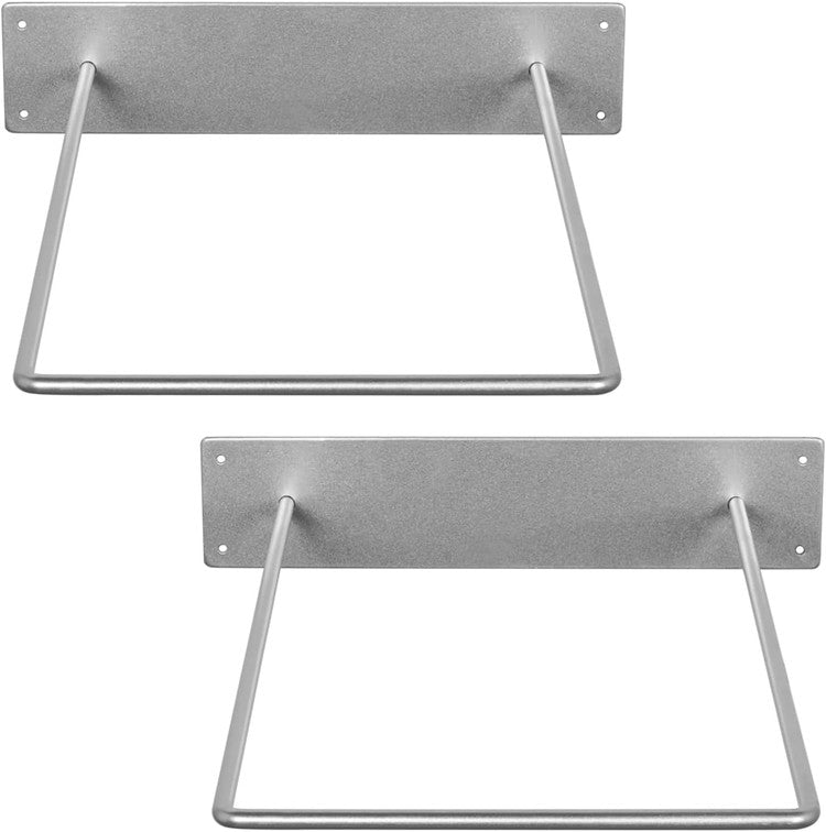Silver Tone Metal Wire Wall Mounted Large Stability Ball Storage Rack, Gym Exercise Equipment Organizer, Set of 2-MyGift