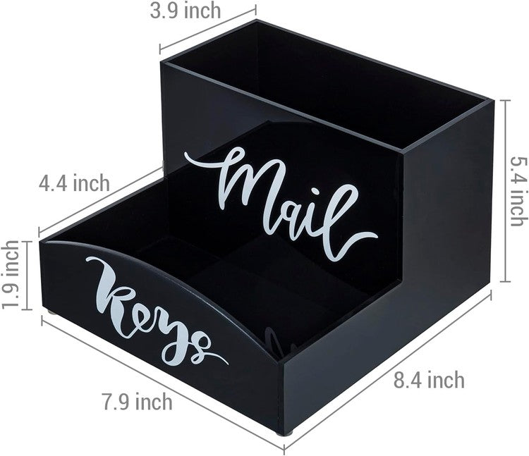 Mail Box Wishacc Black Acrylic Mail Letter Holder Box Vertical... Mail Box Wishacc Black Acrylic Mail Letter Holder Box Vertical...