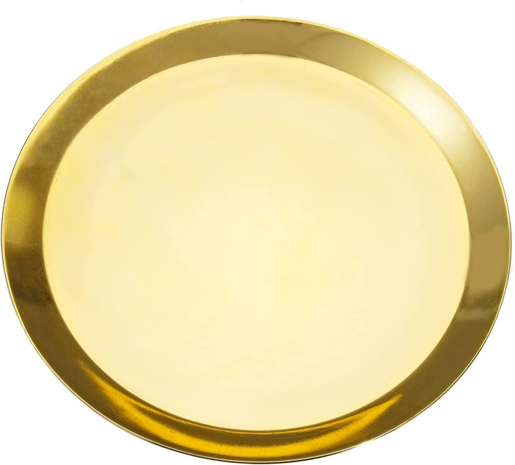 Deluxe Style Brass Plated Metal Rotating Lazy Susan Turntable Display-MyGift