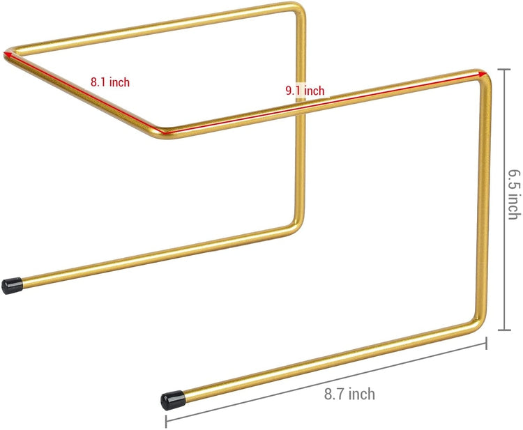 Brass Metal Pizza Table Stands, Tabletop Pizza Pan Riser Food Platter ...