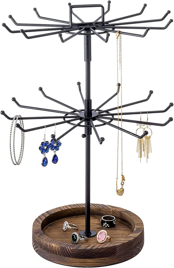 Bangle Display Holder with T-bar Two Tier Bracelet Stand Storage Towers for  Jewelry Organization