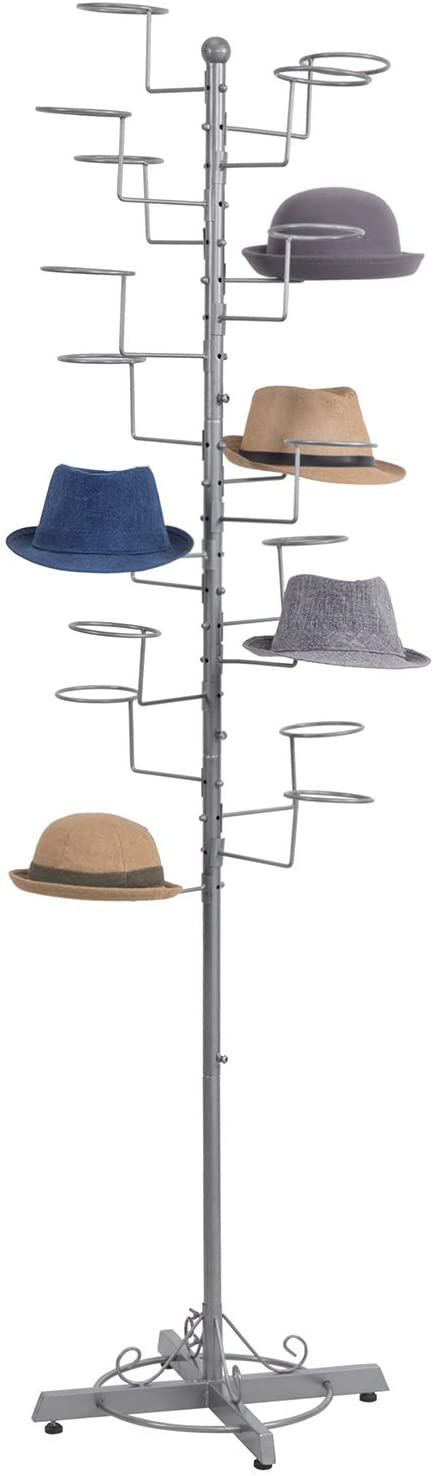 Hat Display Rack, Holds 20 Hats | CHROME