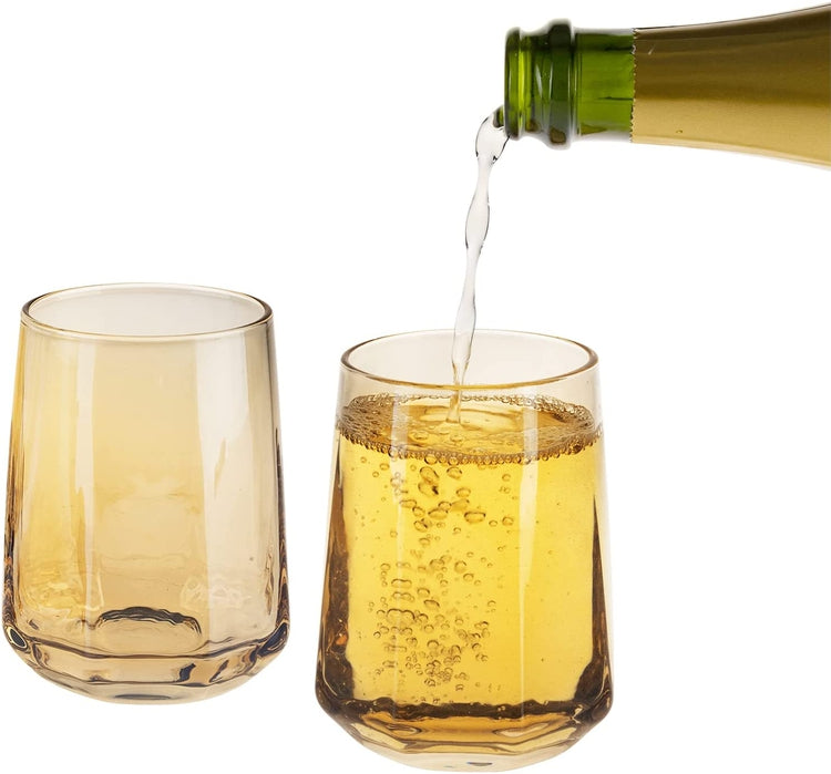 Amber Aperitif Scrolled Wine Glasses, Mini wine glasses per…