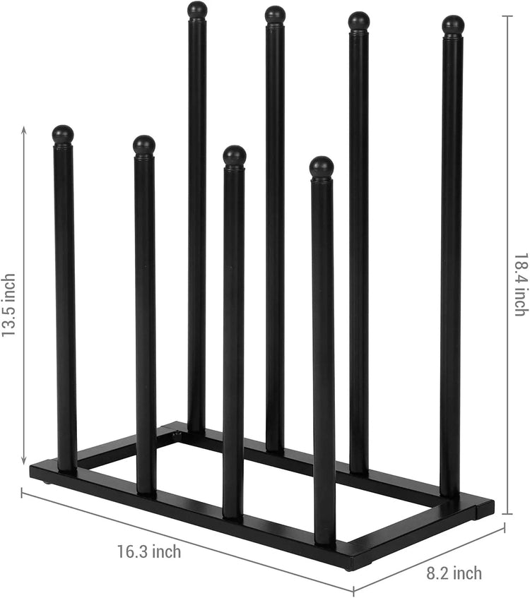 Tiered Matte Black Metal Pipe Freestanding Expanding Shoe Rack, Custom –  MyGift