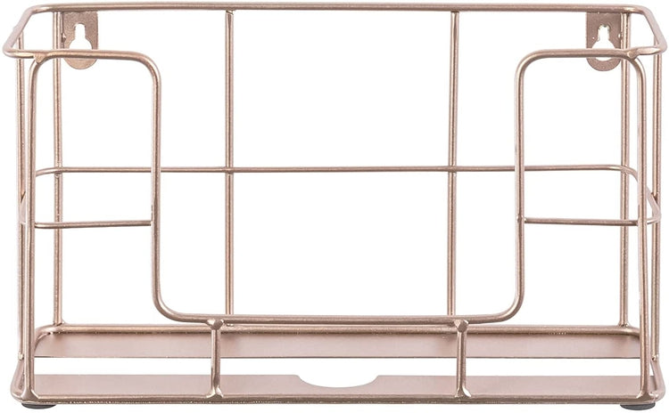 Copper Metal Wire Wall Mounted Paper Folded Towel Holder, Countertop Z Fold C Fold Towel Dispenser-MyGift