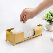 Brass Tone Metal Tabletop Commercial Paper Towel Holder Dispenser-MyGift