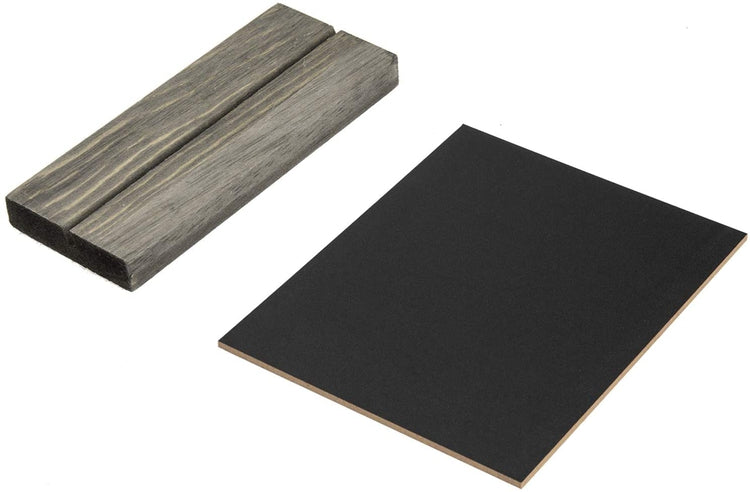 10 Pack of 5" x 6" Mini Chalkboard Signs with Vintage Wood Base Stands-MyGift