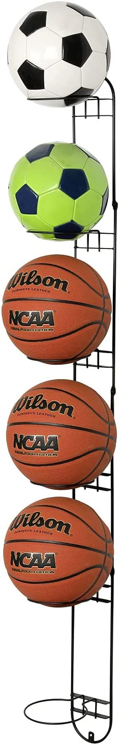 Basketball Organizers Metal Ball Storage Rack Sports Storage for Indoor  Outdoor