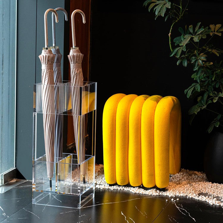 Freestanding Clear Acrylic Umbrella Holder Rack, Umbrella Container for Home-MyGift