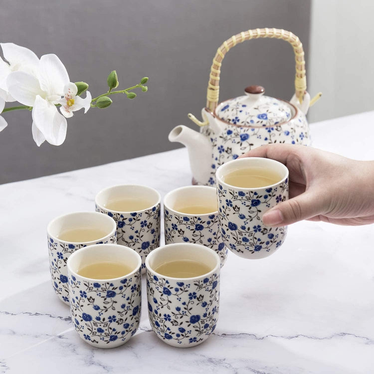 Porcelain and cork teapot warmer support