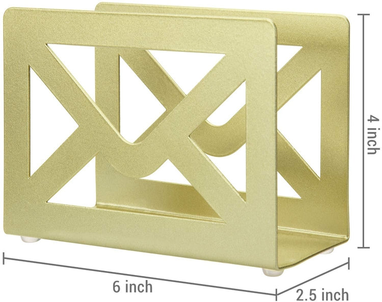 Brass Metal Envelope Cutout Design Desktop Letter Holder-MyGift
