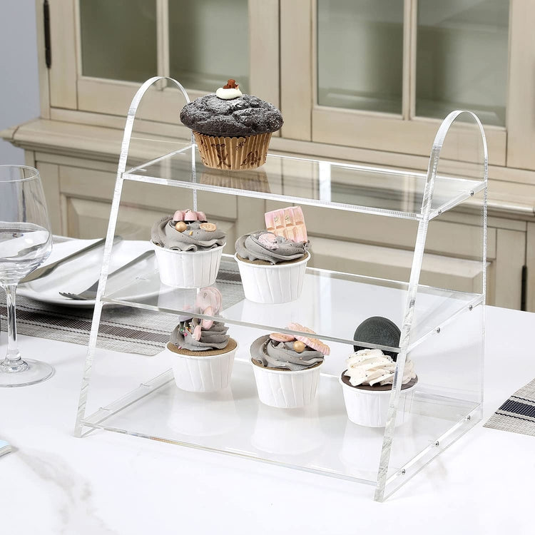 New 4-Tier Large Acrylic Bakery Cake Display Cabinet Donuts Cupcake  Pastries 5mm | eBay