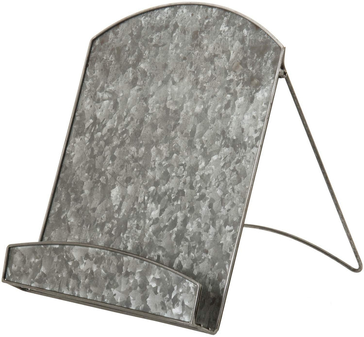 Galvanized Silver Metal Cookbook Recipe Holder Display Stand-MyGift