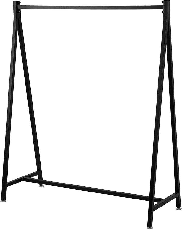 Modern Heavy Duty Black Metal Freestanding Hanging Garment Rack Display Stand-MyGift