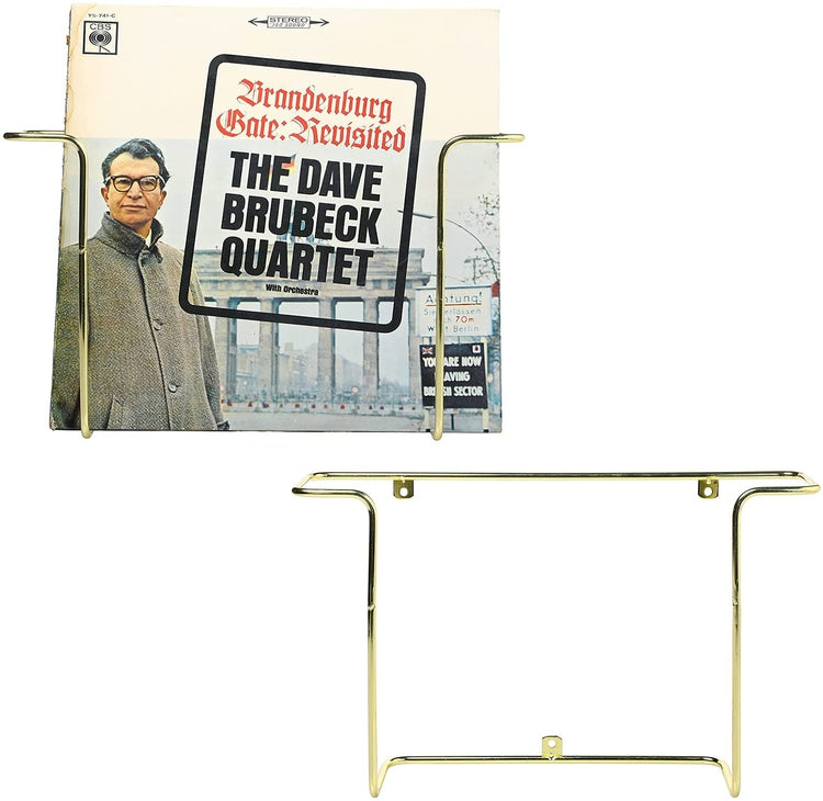 Brass Plated Metal Wire Wall Mounted Vinyl LP Record Storage Holder, A ...
