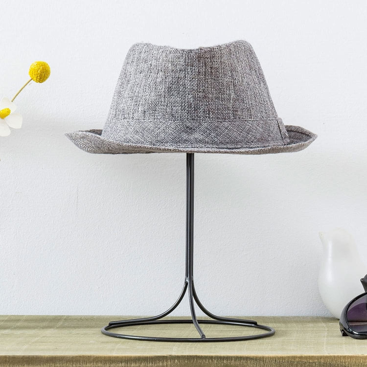 11 Inch Black Wire Metal Hat Display Stand, Freestanding Single Hat Ra ...