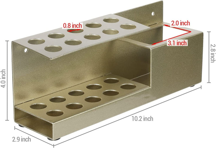 Dry Erase Marker Holder, Brass Tone Metal Wall Mounted Office Whiteboard Accessories and Eraser Organizer Rack-MyGift