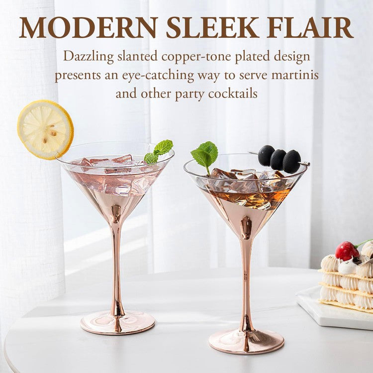 Handgefertigtes Kupfer-Martini-Glas – Gehämmert, 300 Ml Fassungsvermögen, 16 Cm Hoch, Made In Turkey