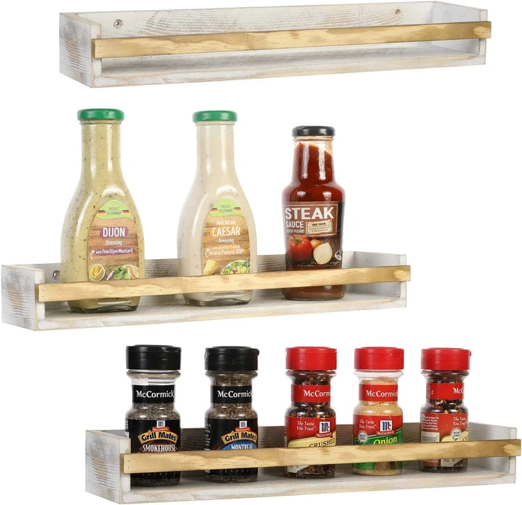 Spice Rack With Bottles Spice Rack With Jars Farmhouse -  Israel