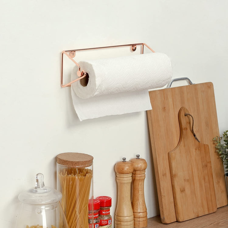Paper Towel Holder Wall Mount Kitchen Paper Towel Rolls Dispenser