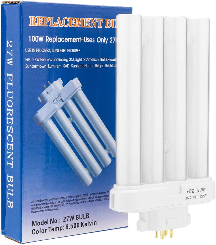 Replacement 27W Bulb for the "Bright As Day!" Daylight Spectrum Lamp GX10Q-4-MyGift