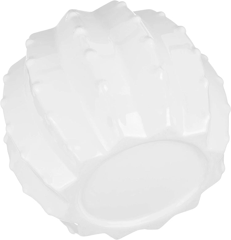 6-Inch White Ceramic Cactus-Shaped Planter Pot-MyGift