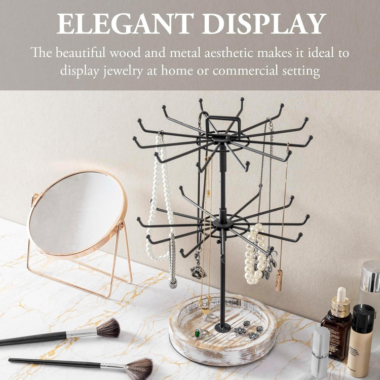 Rotating Necklace Holder Jewelry Organizer Display Stand Jewelry Display -  China Display Stand and Jewelry Display Rack Jewelry Tree price