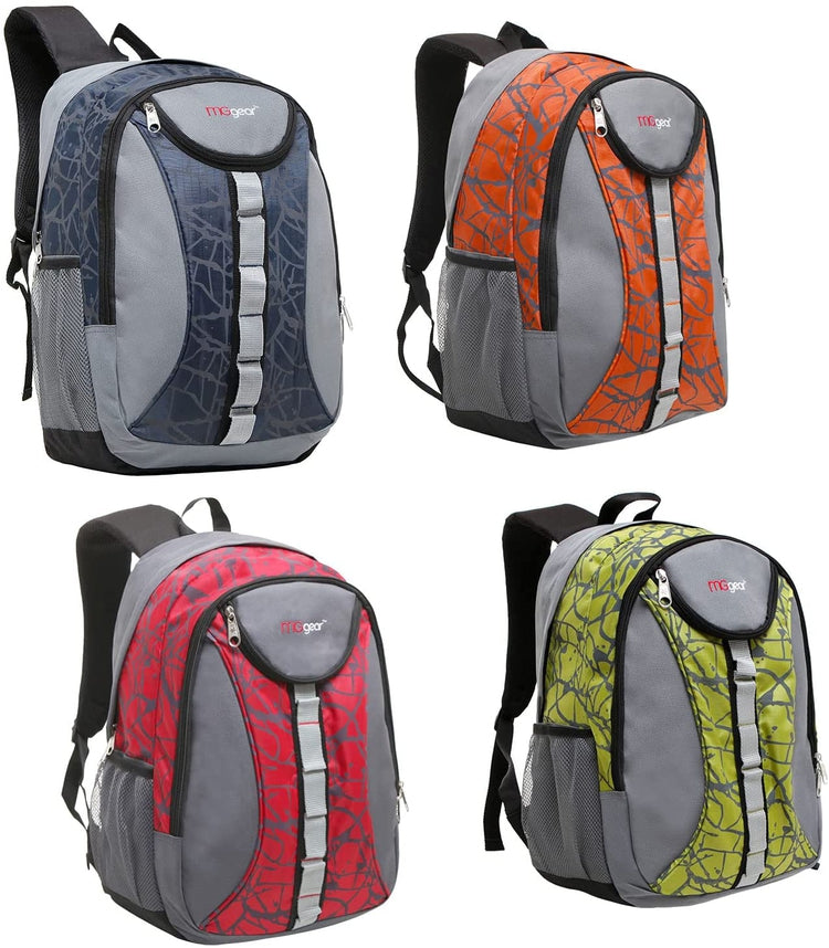 Wholesale 18 Inch Heavy Duty Student School Backpack, Bulk Case of 20 Assorted Colors-MyGift