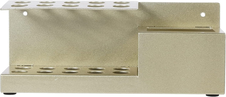 Dry Erase Marker Holder, Brass Tone Metal Wall Mounted Office Whiteboard Accessories and Eraser Organizer Rack-MyGift