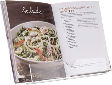 Premium Clear Acrylic Kitchen Cookbook Stand / Recipe Holder – MyGift