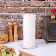 Clear Acrylic Paper Towel Roll Holder Rack Tabletop Dispenser Stand-MyGift