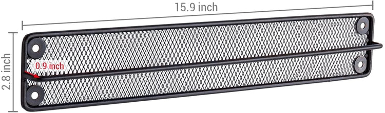 Sunglasses Holder Matte Black Metal Mesh Wall Mounted Eyewear Display Rack, Hanging Eyeglasses Storage Rail Case-MyGift