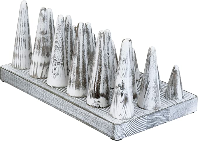 VALICLUD 2 Pieces ring holder cone shaped rings stand ring holder jewelry holder bookcase for kids desktop ring display rack wooden ring stand accessories bookshelf VALICLUD 2 Pieces ring holder cone shaped rings stand ring holder jewelry holder bookcase for kids desktop ring display rack wooden ring stand accessories bookshelf