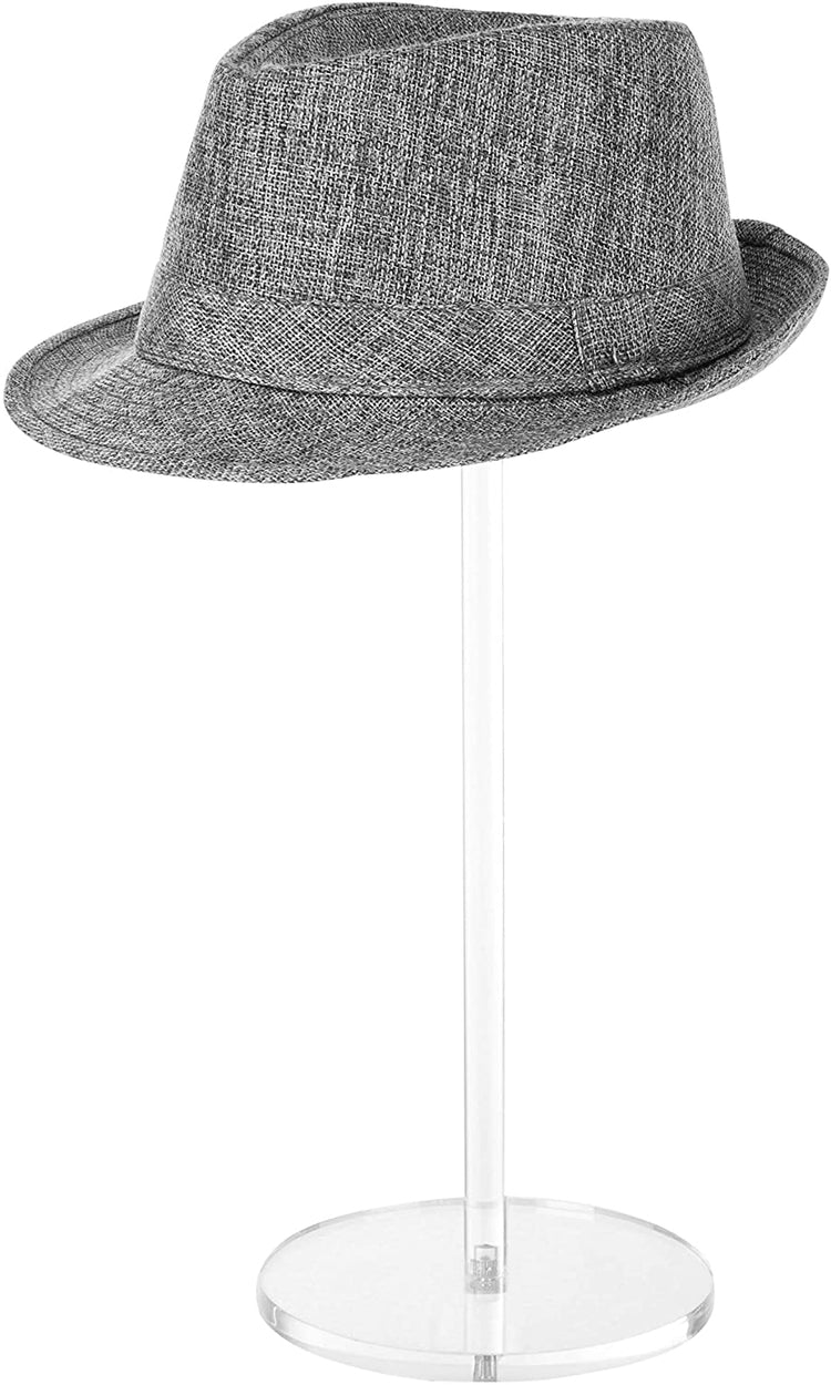 16-Inch Clear Acrylic Hat & Wig Tabletop Display Stand-MyGift