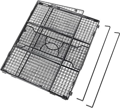 Black Metal Foldable Office Storage Crate, Desktop Document Organizer, Desk Files Holder-MyGift