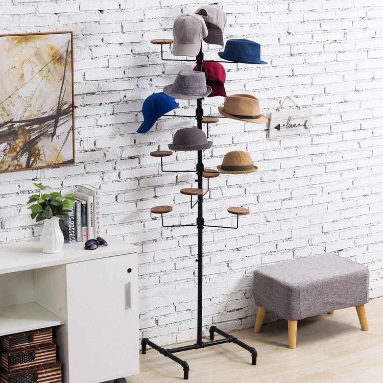 Pipe hat rack cheap