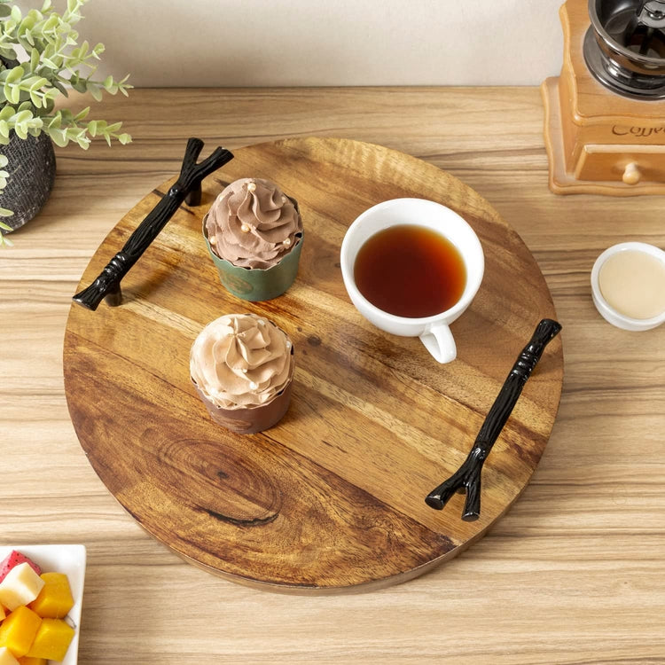 Round clearance tea tray