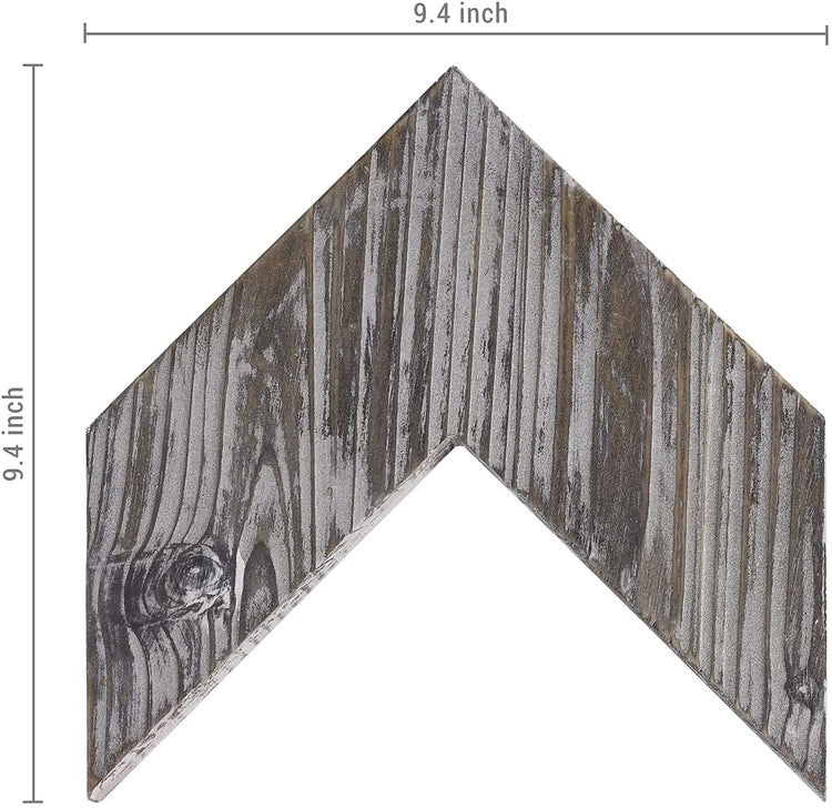 Rustic Wood Chevrons, Multicolor, Set of 3-MyGift